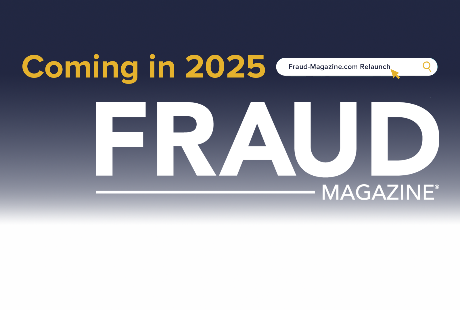 Fraud Magazine Relaunch